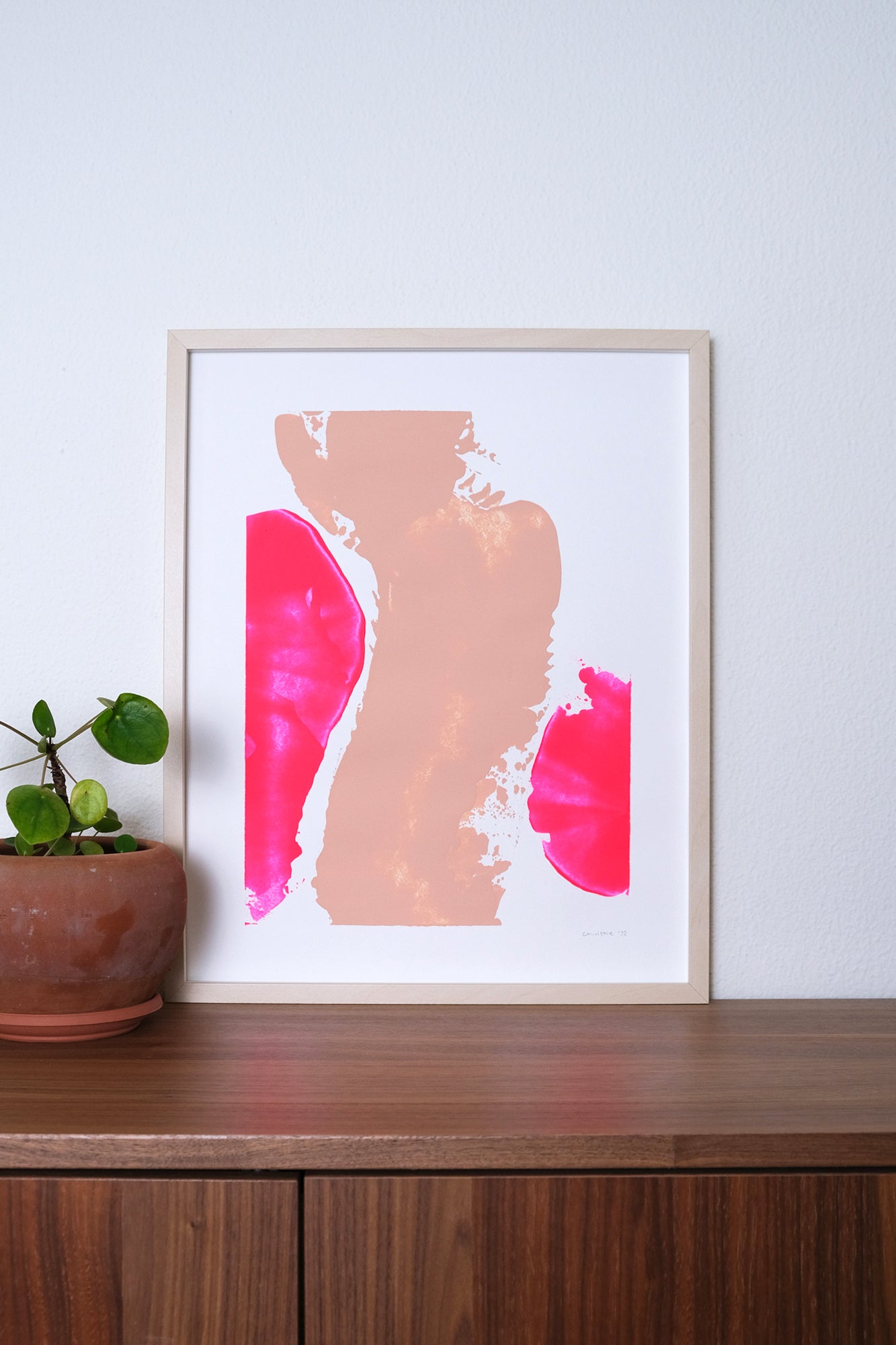 Path. Abstract painting 40x50cm