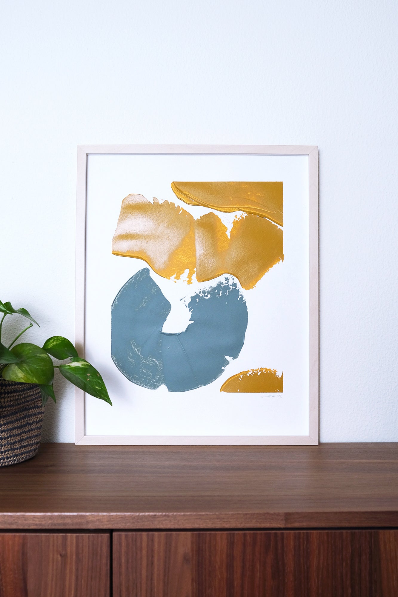 Untitled. Abstract painting 40x50cm.