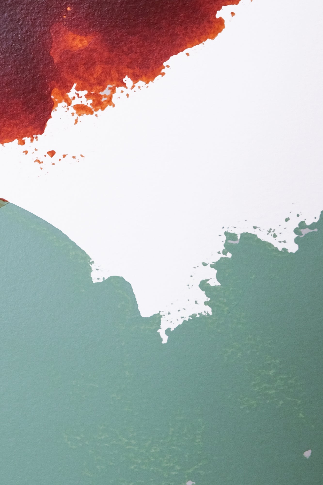 Rust. Abstract painting 29.7x40cm