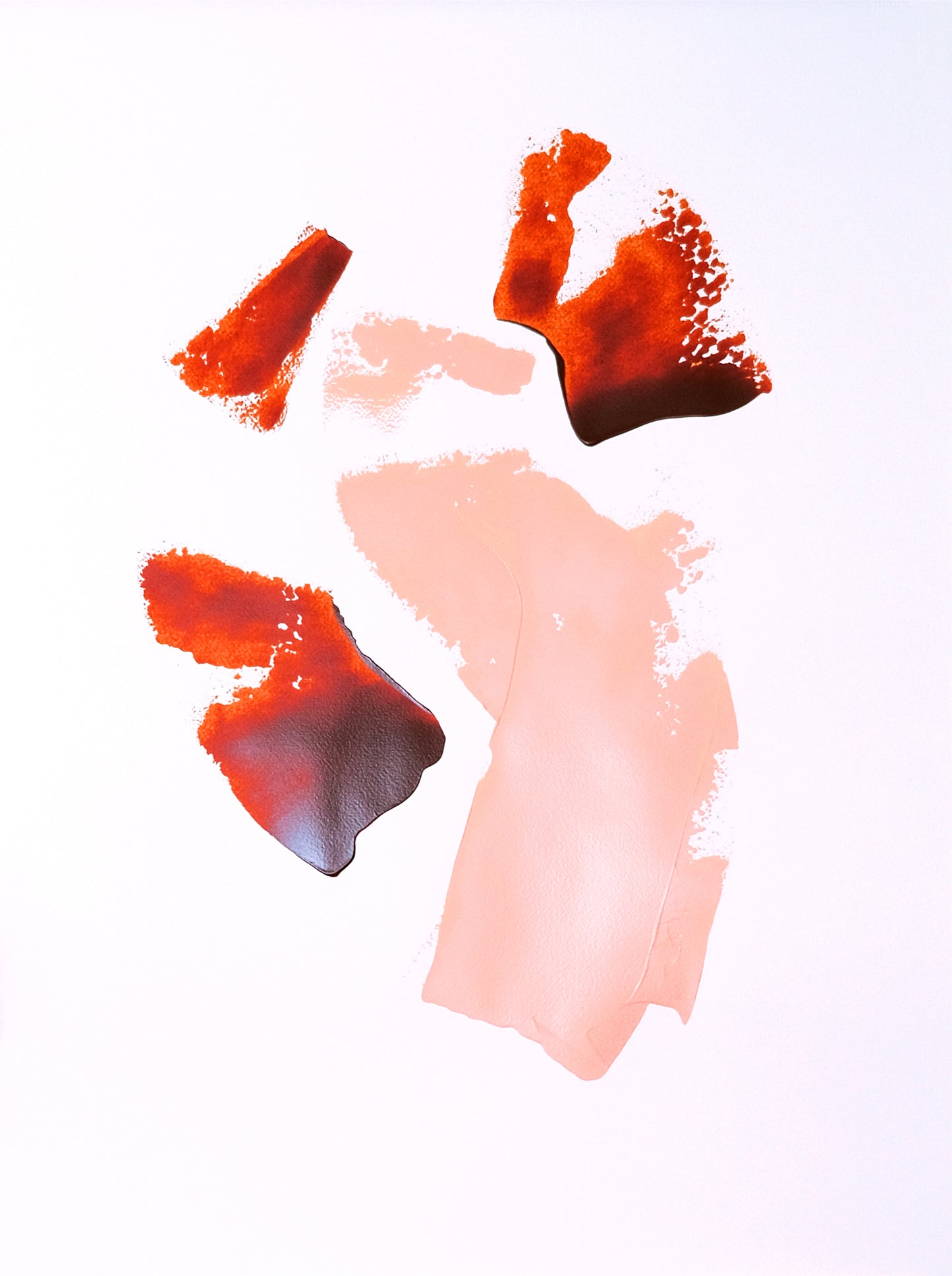 Koi. Abstract painting 56x76cm