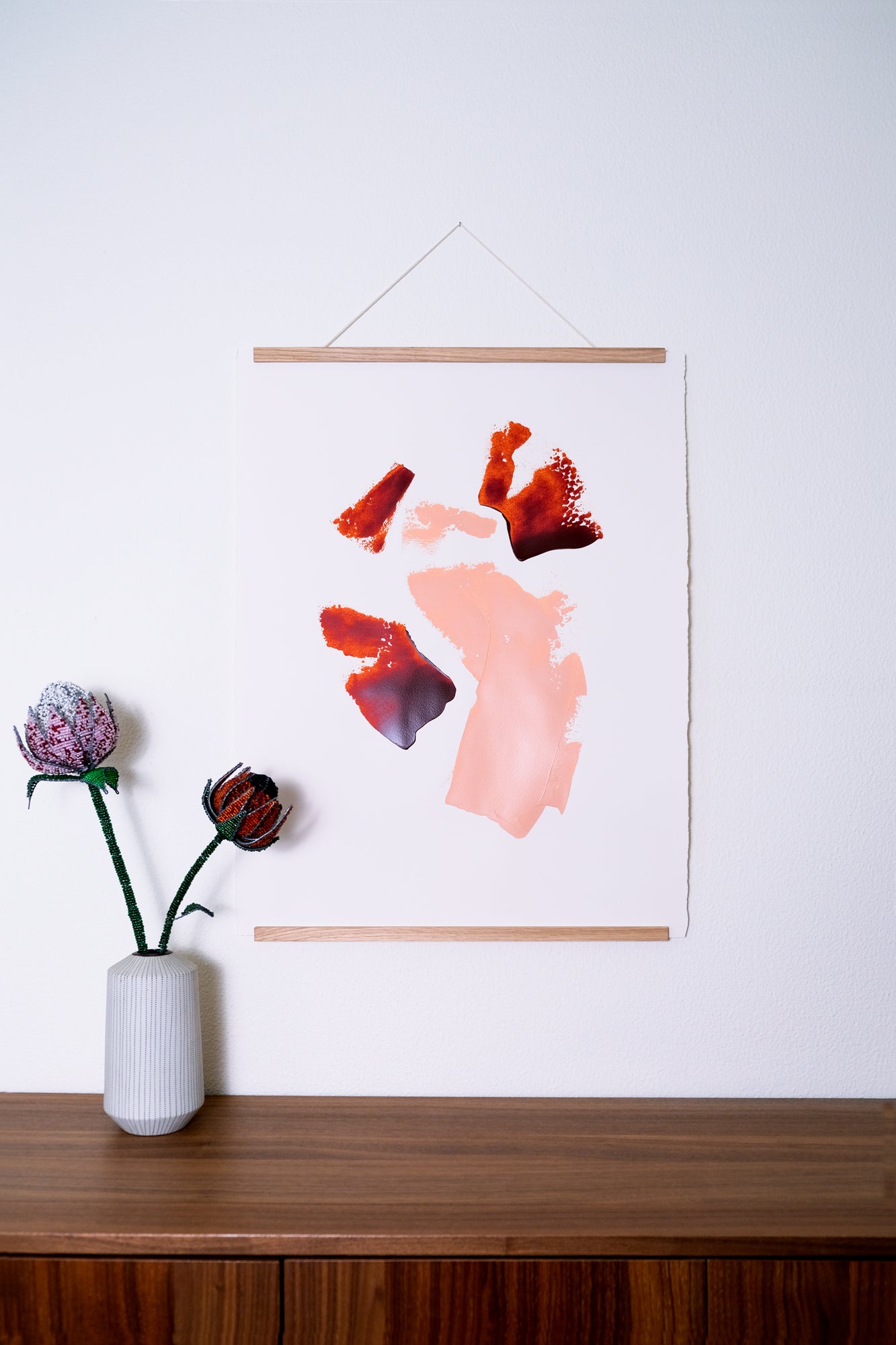 Koi. Abstract painting 56x76cm