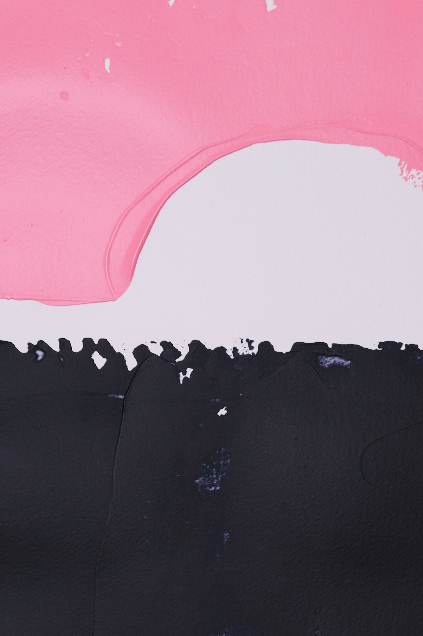 Meeting. Abstract painting 40x50cm