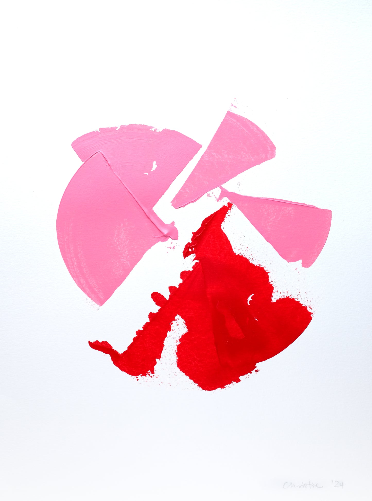 Abstract painting 29,7x30cm.