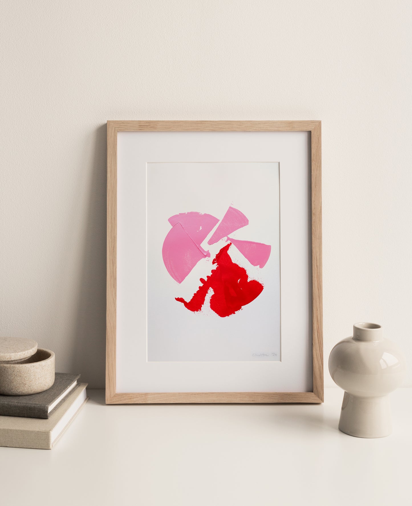 Abstract painting 29,7x30cm.